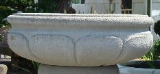 42 Dia x 16 H Stastny Stone Pots Hand-Carved Custom Large Concrete Planter 